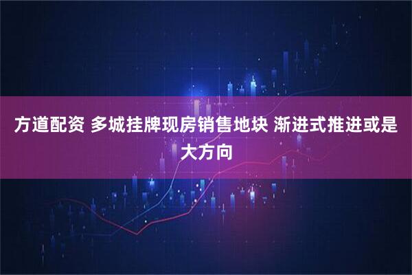 方道配资 多城挂牌现房销售地块 渐进式推进或是大方向