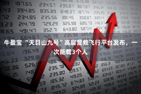 牛盈宝 “天目山九号”高层营救飞行平台发布，一次能载3个人