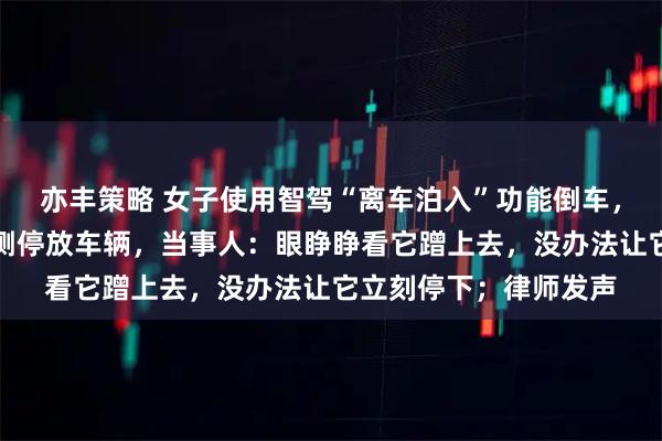 亦丰策略 女子使用智驾“离车泊入”功能倒车，过程中剐蹭上旁边一侧停放车辆，当事人：眼睁睁看它蹭上去，没办法让它立刻停下；律师发声